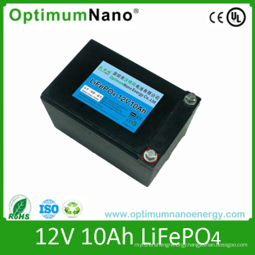 Deep Cycle 12V 10ah LiFePO4 Battery for Emergency Light